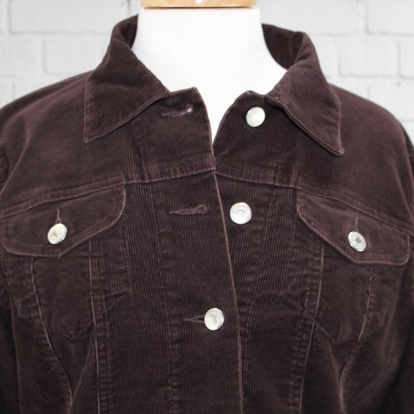 Lands’ End Brown Corduroy Jacket Size Medium - Picture 5 of 10